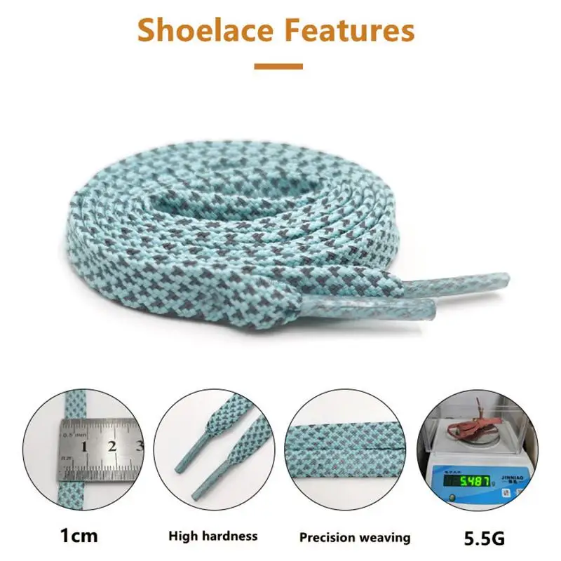 1 زوج الأربطة العاكسة أربطة الحذاء المسطحة للأحذية الرياضية الملونة أربطة أحذية عاكسة مضيئة رباط الحذاء 100/120/140/160 سنتيمتر سلاسل