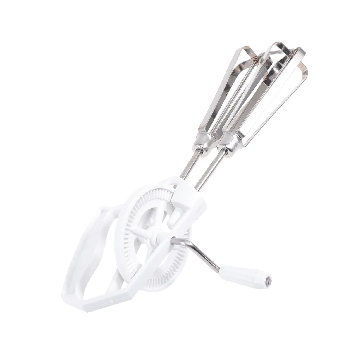 

Multifunction Stainless Steel Spiral Egg Beater Hand Whisk White Kitchen Mixer Gadget for Mixing Eggs Sauces and Beverages