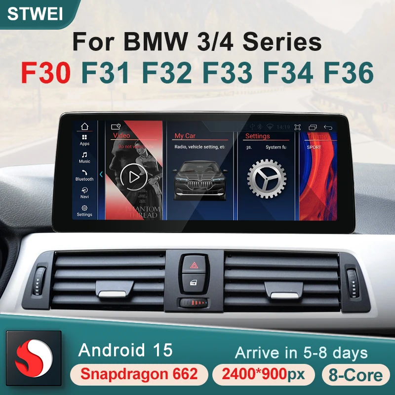STWEI Qualcomm662 Android15 Auto Wireless CarPlay 12.8