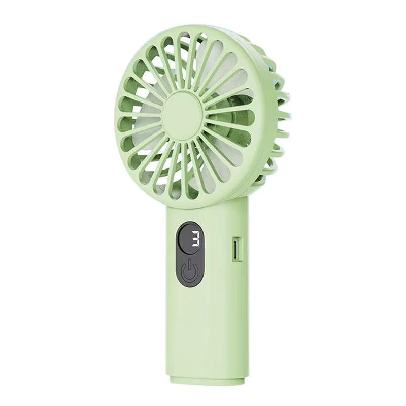 ABDJ-для использования в помещении и на открытом воздухе USB ручной мини-вентилятор портативный вентилятор 3-скоростной вентилятор с быстрой зарядкой и цифровым дисплеем для макияжа путешествий