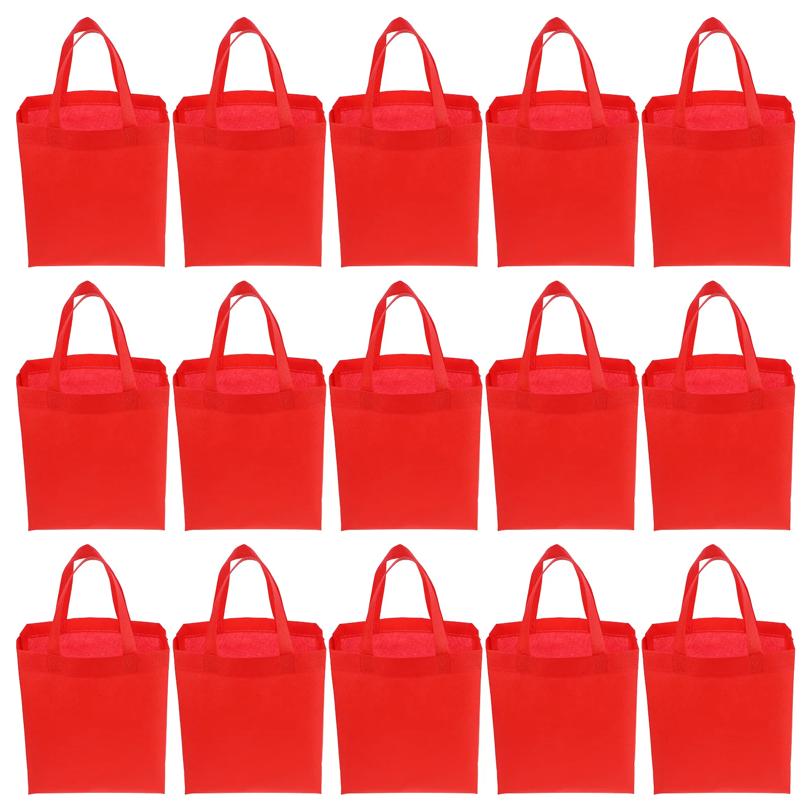 

30pcs Non-Woven Fabrics Shopping Reusable Grocery Tote Bags Large Capacity Foldable Storage Bags Portable Travel Outdoor Tote