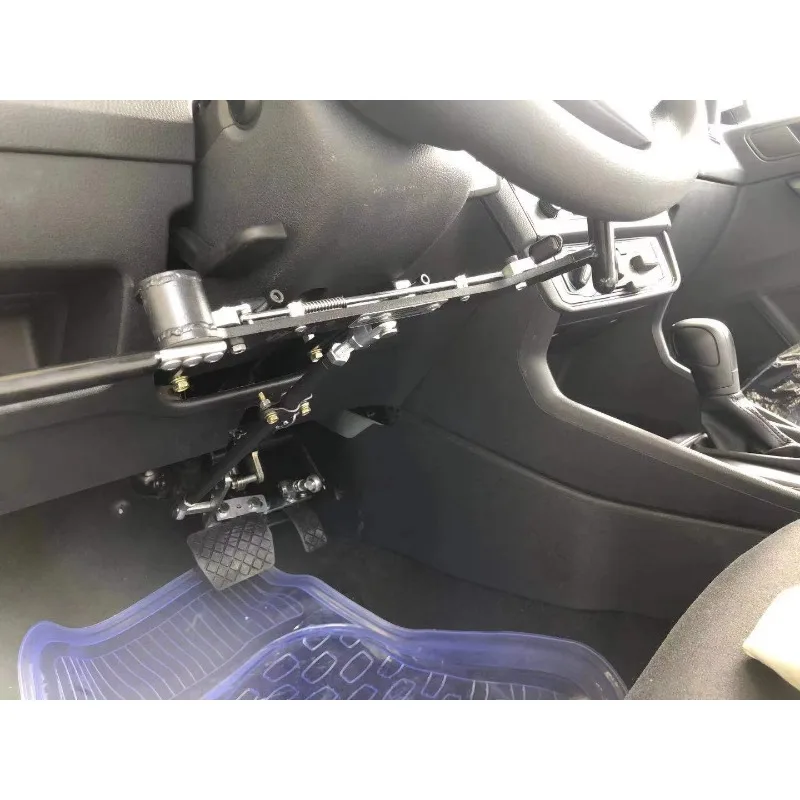 

Device for hand-controlled brake and throttle-driven vehicle systems for people with disabilities