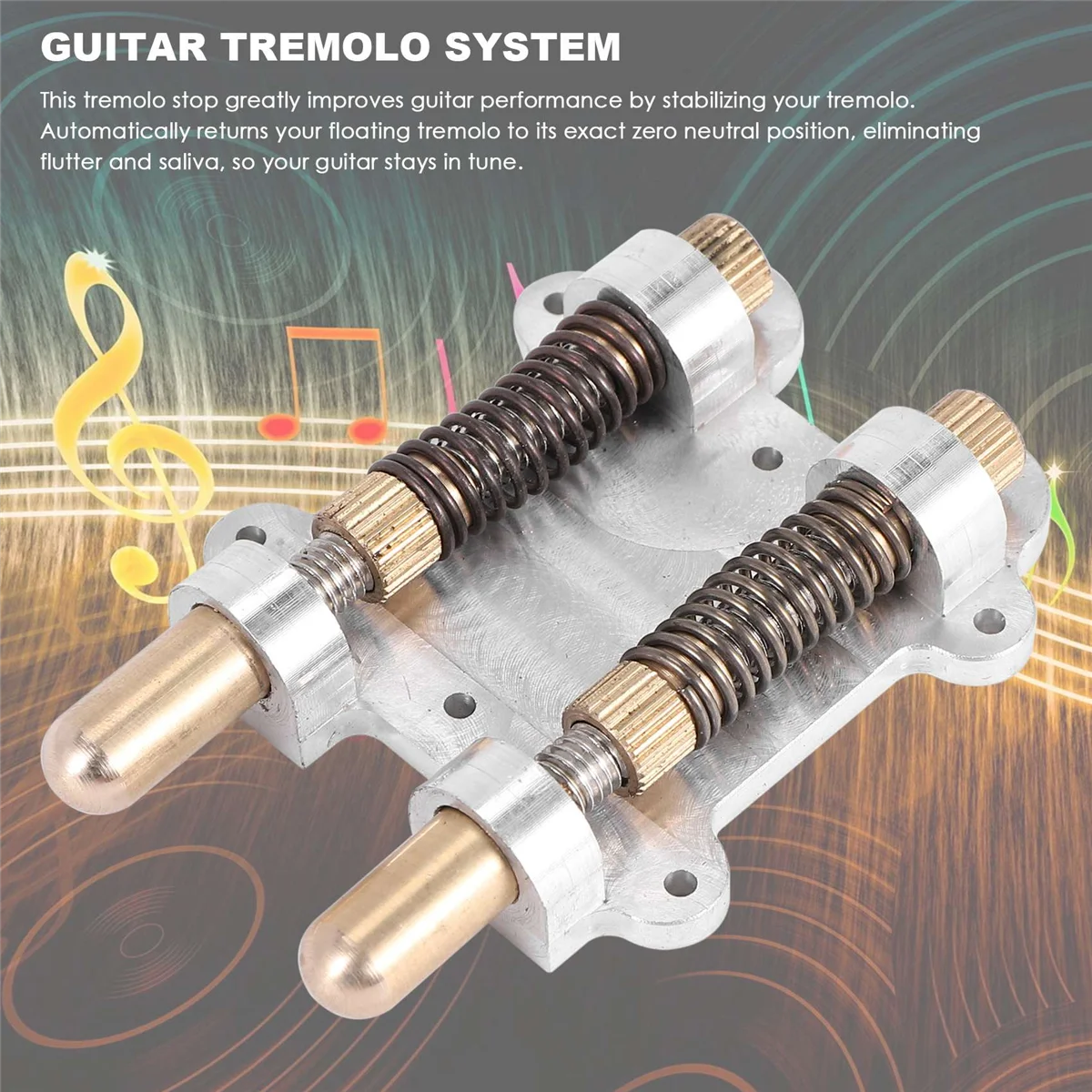 Imagem -06 - Latão Tremolo Ponte Estabilizador para Guitarra Rolha Dupla Dispositivo de Estabilização Armando Ajustador Estilo Stud Esp