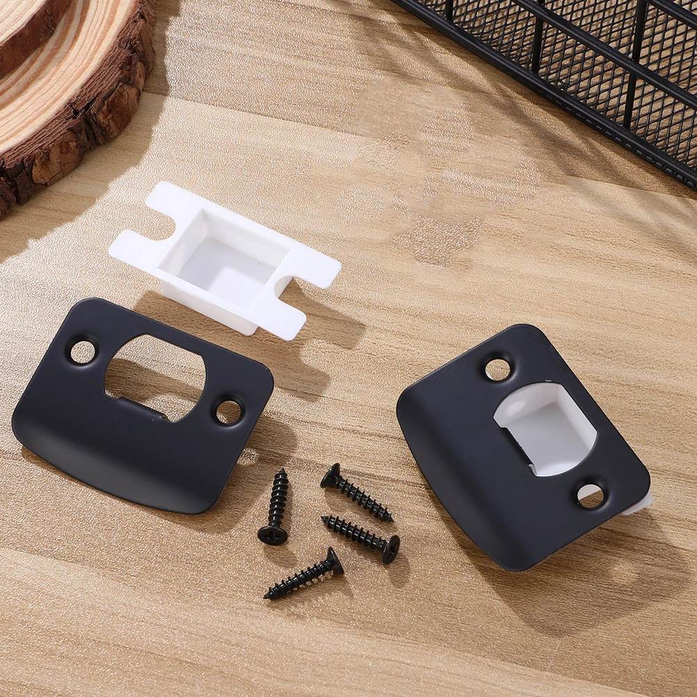 

2 Pcs Door Lock Guide Strike Plate for Shoot Bolts Doors Latch Commercial Deadbolt Catch Number