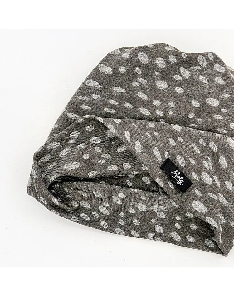 Niche-Mützen mit unregelmäßigem Polka-Dot-Druck für Damen, Frühling und Herbst, Street-Fashion, vielseitig, warm, lässige Herren-Beanies – Detail 5