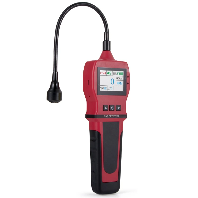 Imagem -02 - Alarme Rápido Inflamável do Sensor do Analisador do Gás Combustível do Carvão Natural de Bh-90 Digitas Detector de Vazamento de Gás Gooseneck 010000ppm Ch4