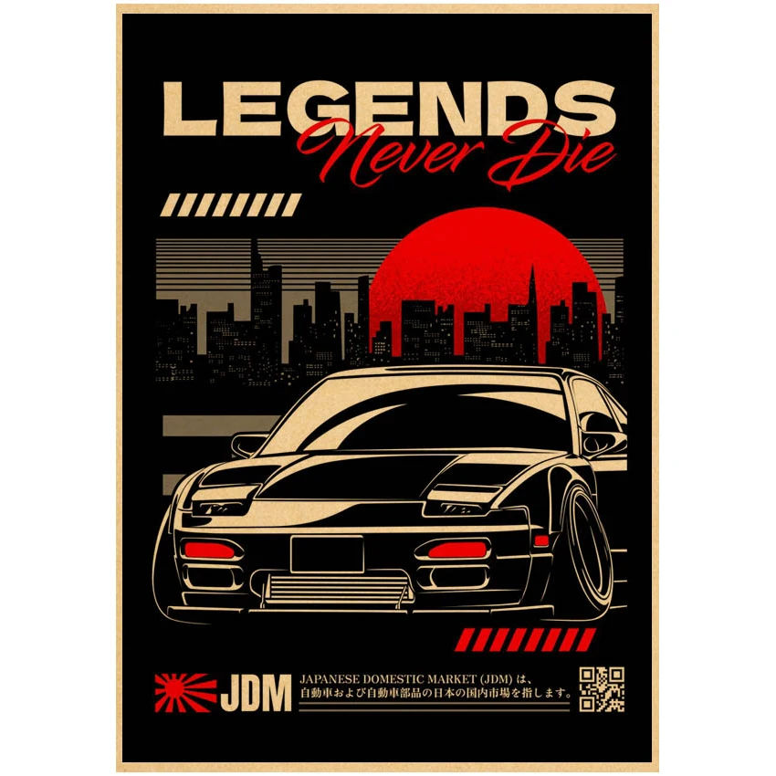 jdm Kraftpaper Poster HomeDecal Painting Wall Sticker for wall art Coffee House Bar wall art