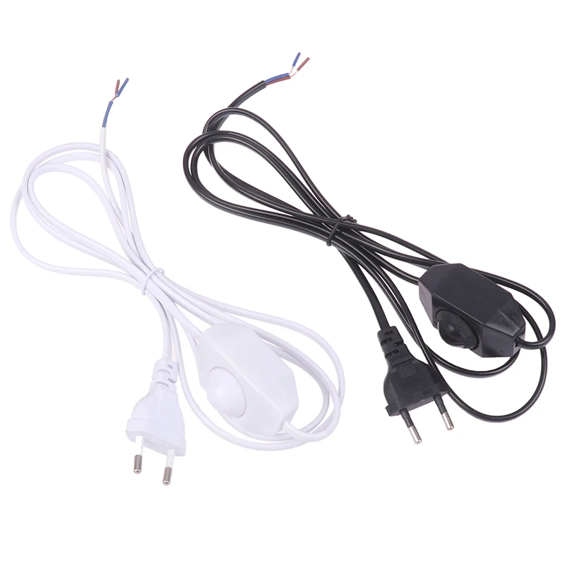 EU Plug Standard 1.8M Extension Cord With Dimmer EU Plug Control Switch Power Cable Cord For Table Lamp 220V Electricity Wire