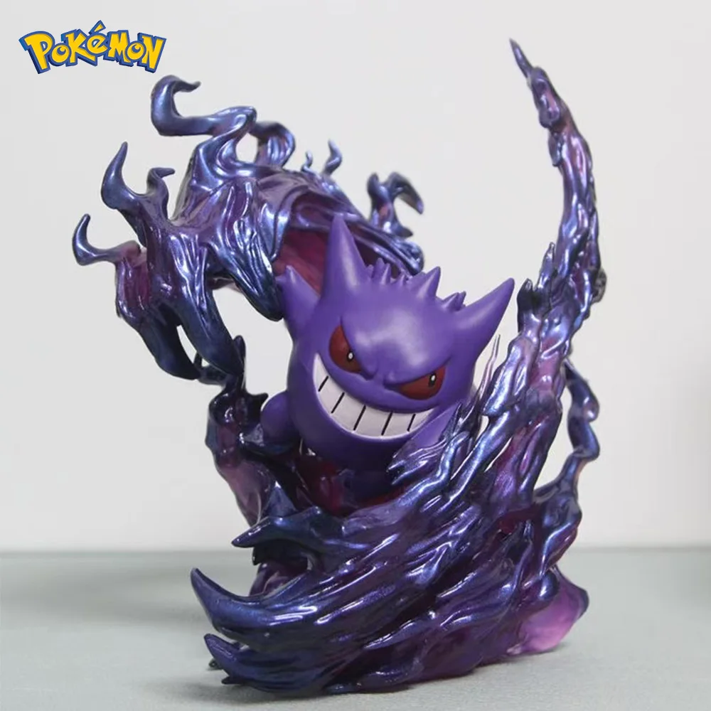 Anime Pokemon Gengar Ghost Claw Action Figure Decoration Game Statue 18cm Pvc Collectible Kawaii Model Toys Birthday Gifts