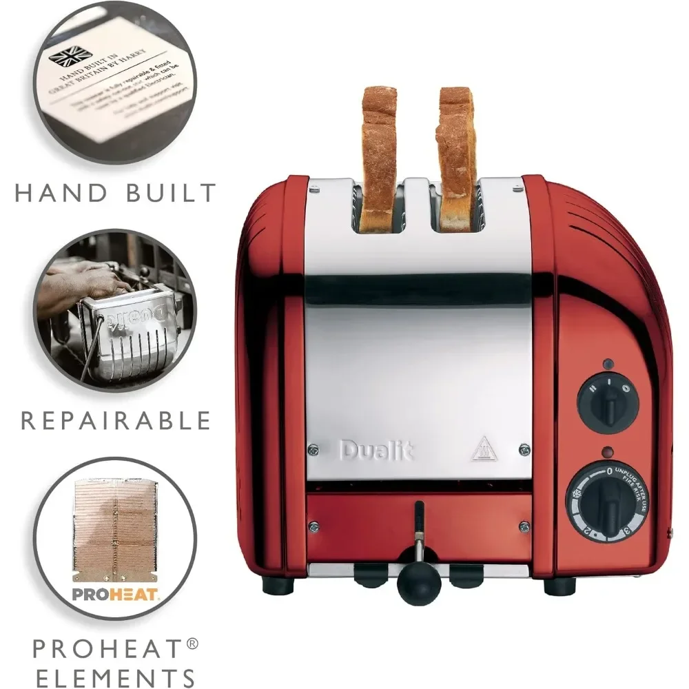 Candy Red Toaster - Hand Built in the UK – Replaceable ProHeat Elements - Heat One/ Two Toas