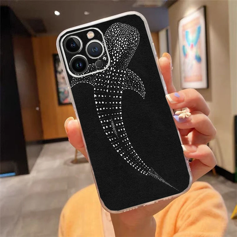 

Phone Case For iphone 17 Pro Max Air 17 16 15 14 13 Pro Max 15 16 Pro 15Plus Ocean Whale Shark