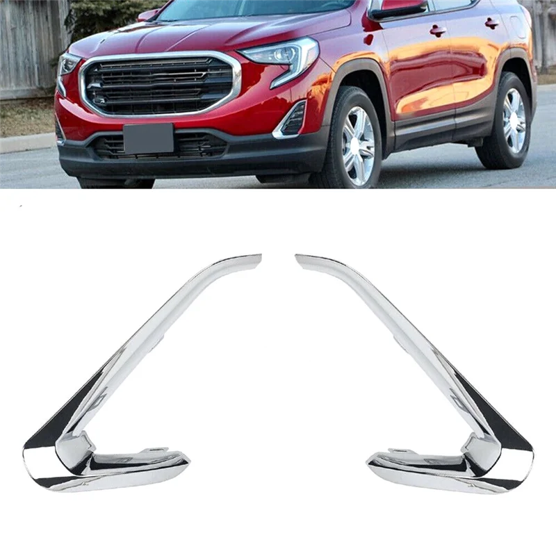 

Car Front Fog Light Lamp Cover Trim Foglight Bezel Decoration Frame for GMC 2018-2020