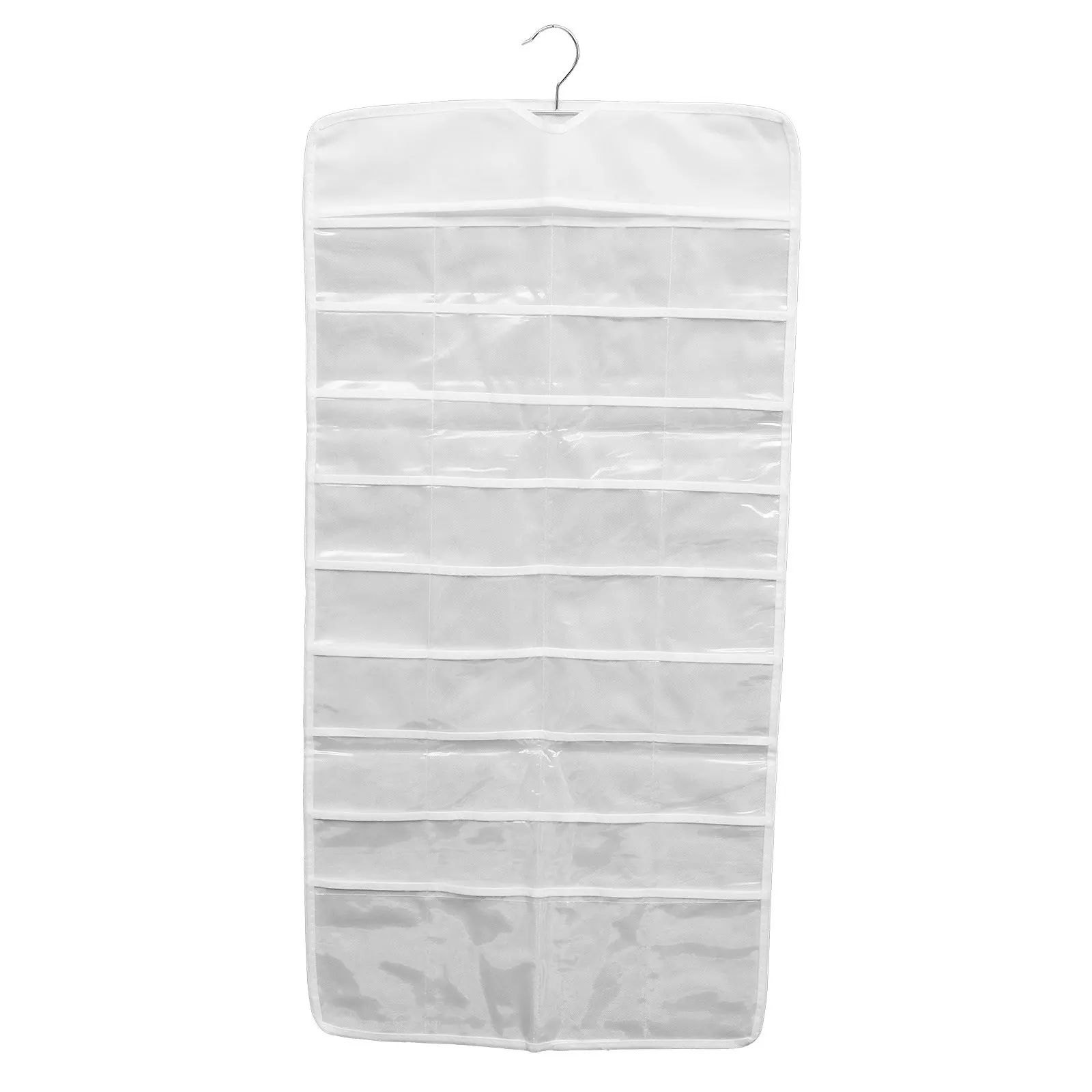 72-Grid Jewelry Storage Bag Dual-Sided Hanging Organizer For Earrings Necklaces Bracelets Hair Accessories Home Jewelry