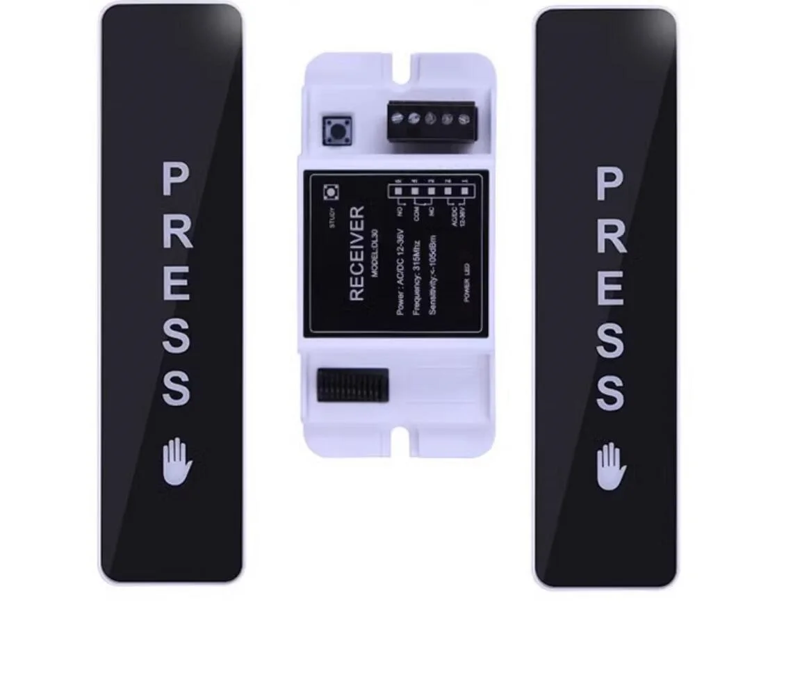 315MHz Wireless push exit button switch/touch switch for automatic sliding door gate opener door lock bolt