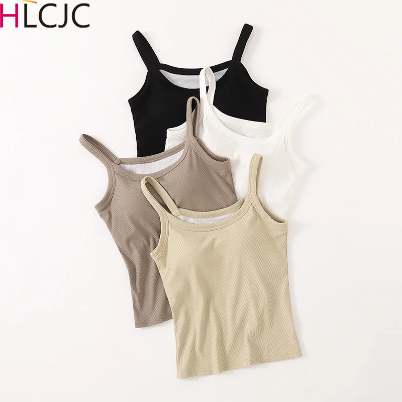 

Sexy Camisoles Women Crop Tops Sleeveless Shirt Bralette Tops Solid Color Strap Skinny Vest Female Slimming Tanks Bra Underwear