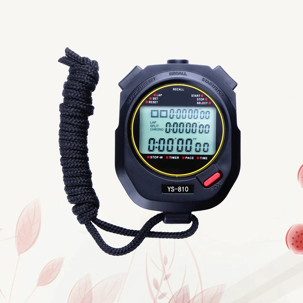 

Digital Lcd Chronograph Stopwatch Timer Three Row Display 99 Minute 59 Second Countdown Running Timer Adjustable Beat