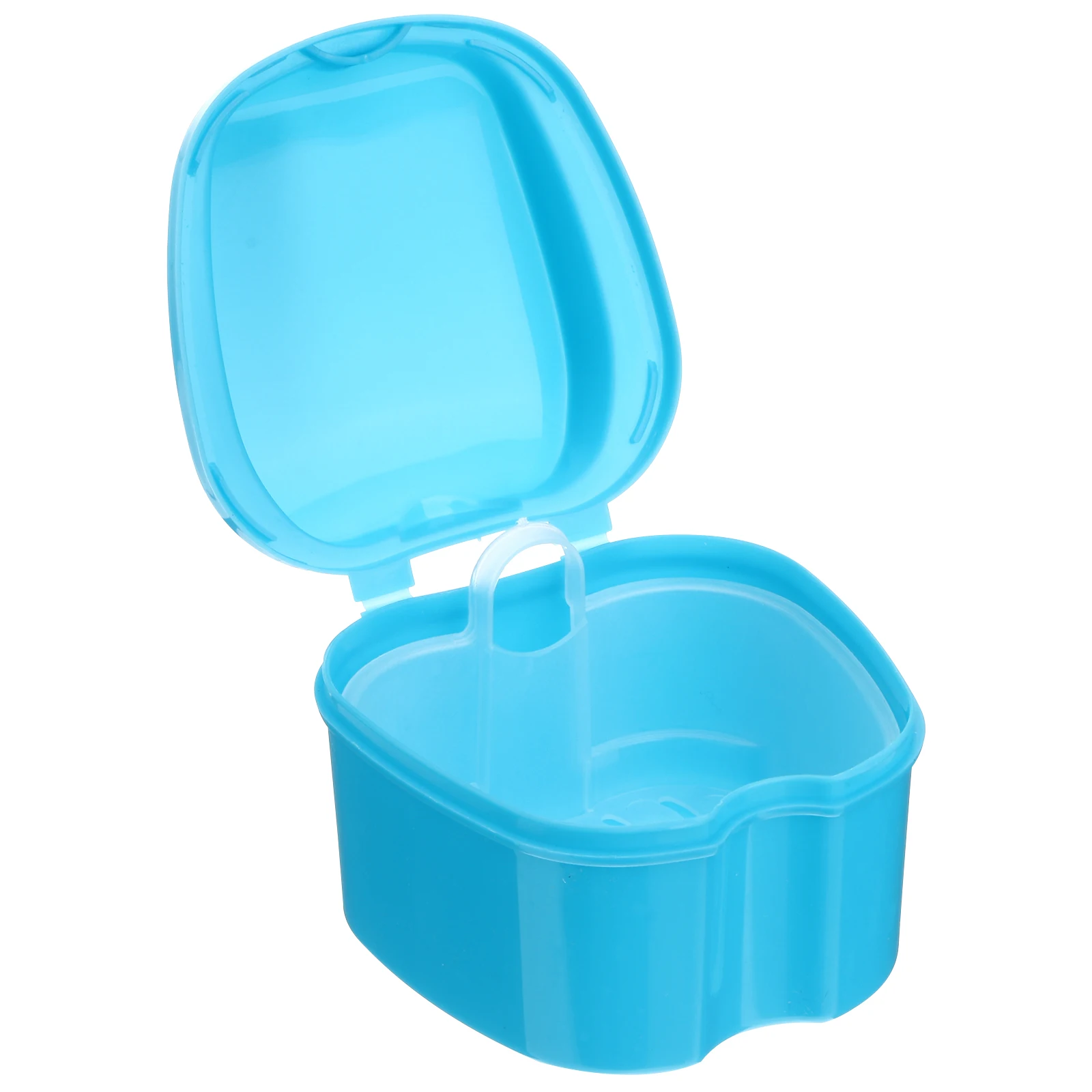 

Denture Box Container Cleaning Basket Accessories Dental Storage Travel Portable Hygiene