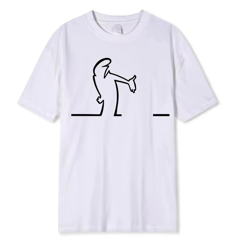 Great Space Coaster T-Shirts La Linea TV Series Print Streetwear Men Street Fashion Pure Cotton T Shirt Funny Tees Tops
