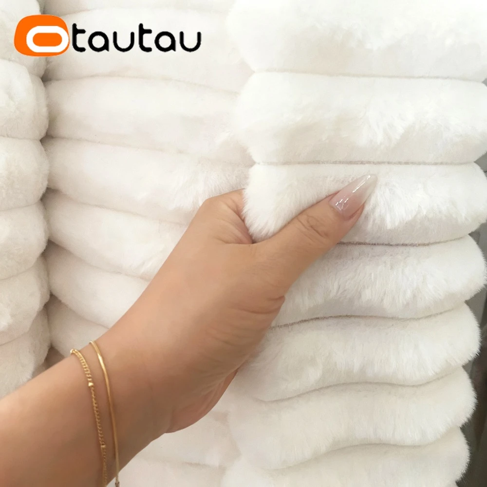 OTAUTAU Faux Bunny Fur Bean Bag Cover Winter Christmas Pouf DD234【No Filler Inside! Need Buy Filler By Yourself !】 view 6