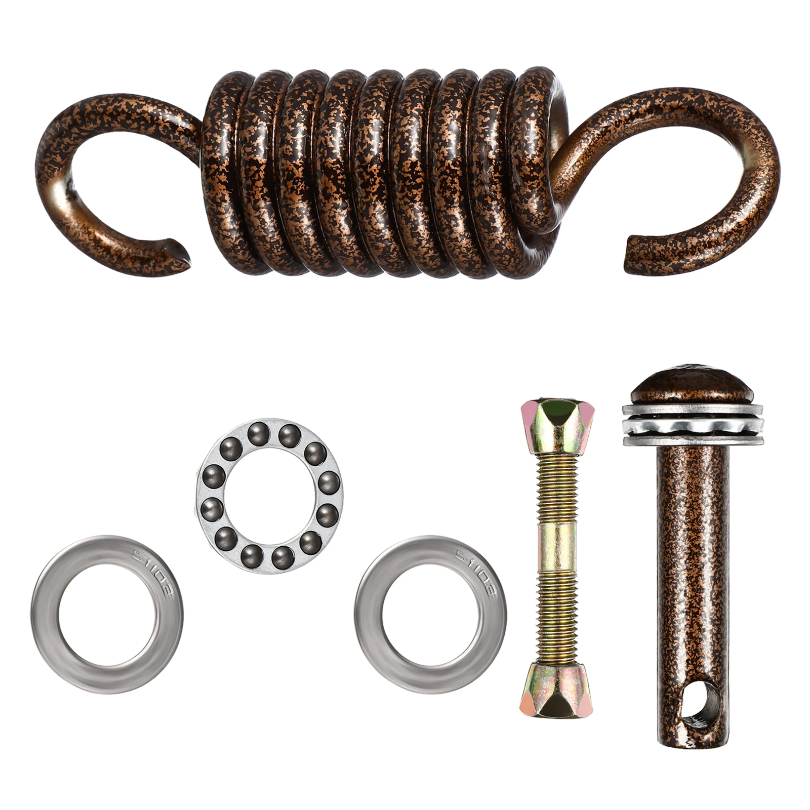 1 set 1 Set Spring Hook Hammock Hanging Kit Stainless Steel Replacement Parts For Swing Chair Hanging Basket Porch Decor Outdoor