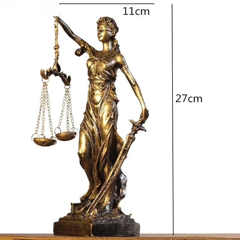 الشمال الراتنج آلهة العدالة شخصية النحت الأساطير اليونانية ديكور المنزل الحديث الحرف الحلي التماثيل