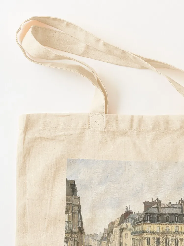 Camille Pissarro - Rue Saint-Honoré in the Afternoon, Effect of Rain (Rue Saint-Honoré, Après-midi, Effet de Pluie) (18 Tote Bag