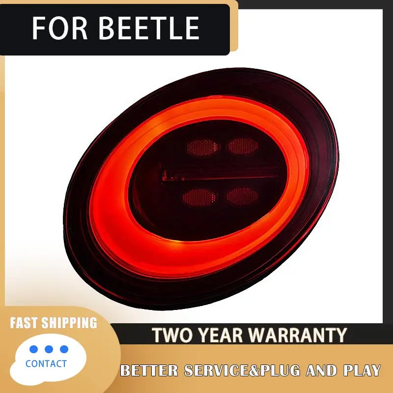 Car Lights for VW Beetle LED Tail Light 1998-2005 Beetle Rear Stop Lamp Brake Signal DRL Reverse Automotive Accessories