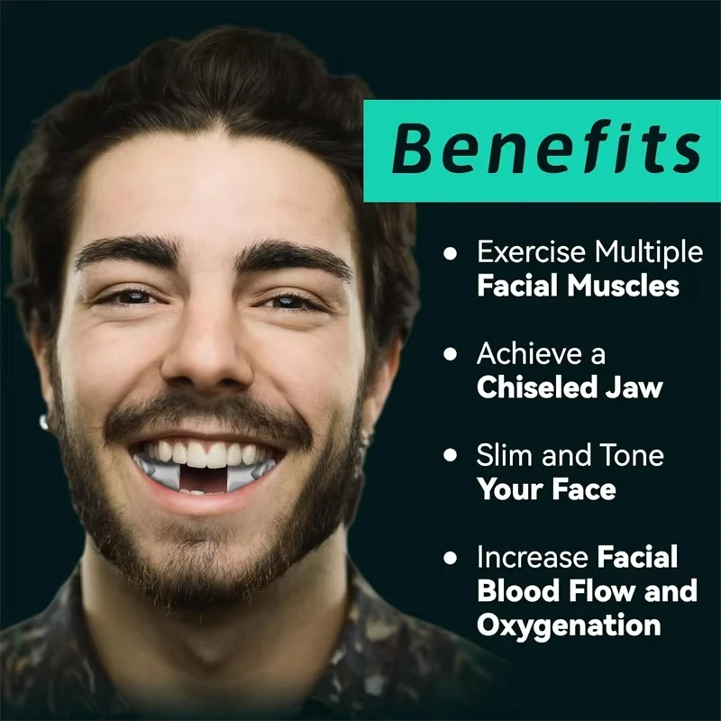 Face Exerciser For Men Women Resistance Levels Silicone Tablet Powerful Jaw Trainer Slims Tones The Face