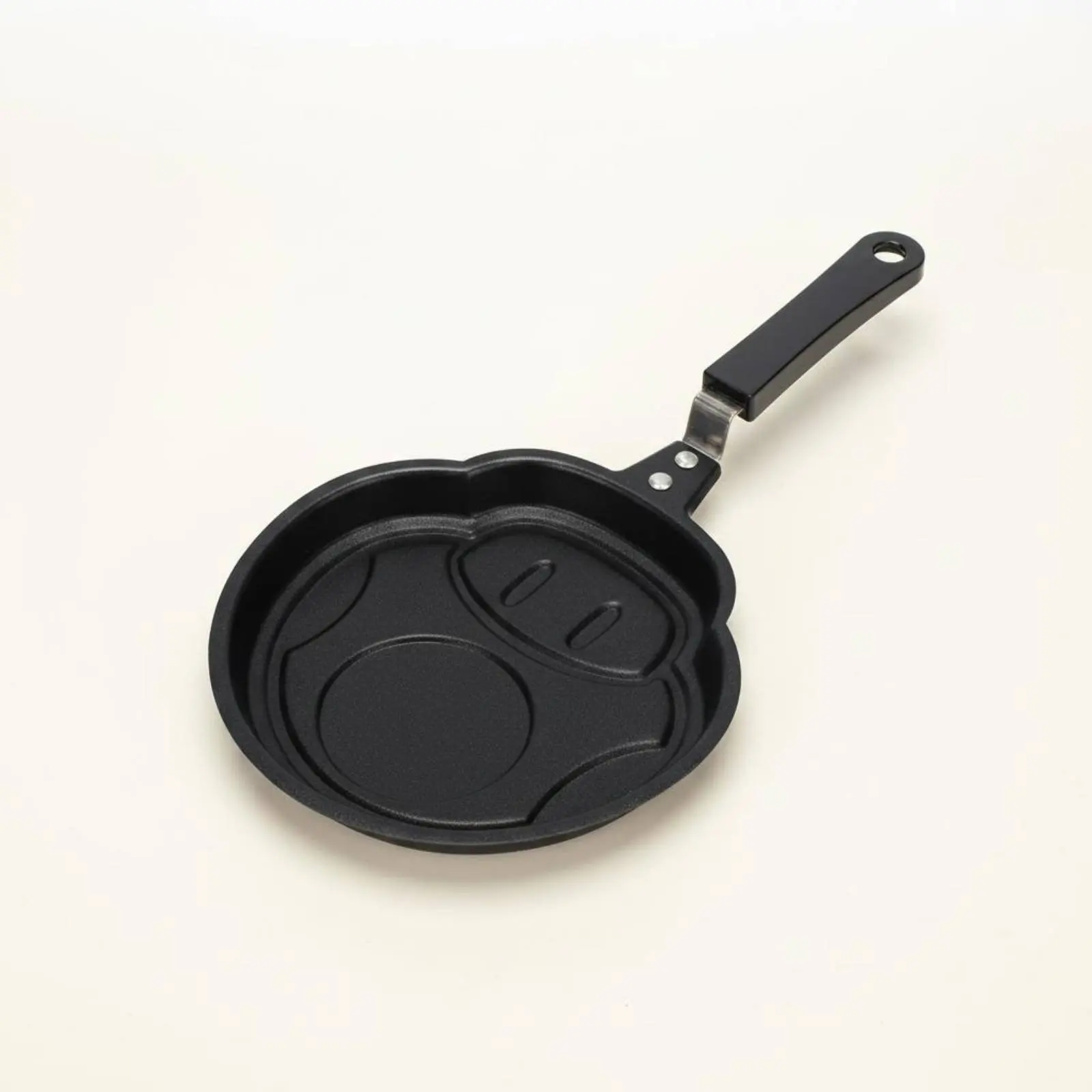Nonstick Egg-Shaped Skillet Induction Compatible Nonstick Pancake Pan Multi-Hole Griddle Pan Easy to Clean Cookware Gas Cooktop