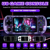 3 COLORS U8 Handheld Video Game Console Linux System 4.0inch IPS Screen Portable Pocket Video Player 64G 128G Retro Gaming Gifts