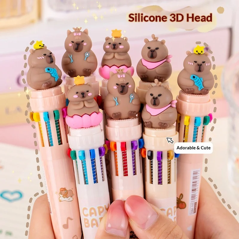 caneta-esferografica-de-10-cores-com-tema-de-capivara-12-pecas-ponta-de-05mm-tinta-colorida-material-escolar-e-de-escritorio-caneta-gel-para-estudantes-e-pintura-presente