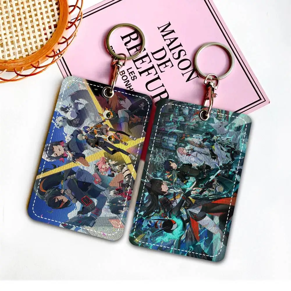 Zenless Zone Zero Ellen Joe Rectangle Keychain Card Holder, Badge Credit Card Holder, Student ID Card Holder, Bus Cards Cover