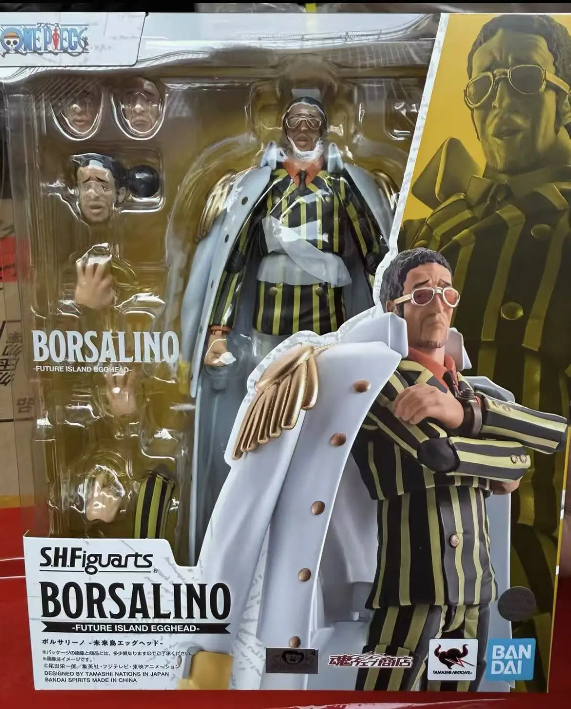

[In Stock] Original Bandai Sh Figuarts SHF ONE PIECE BORSALINO Action Figures Anime Model Toy Collectiable Future Island Egghead