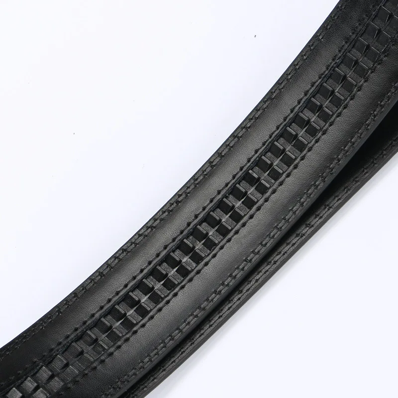 الرجال التلقائي مشبك الأحزمة لا مشبك حزام العلامة التجارية حزام الرجال عالية الجودة الذكور حزام حقيقي حزام البنطال الجينز أحزمة 3.5 سنتيمتر #5