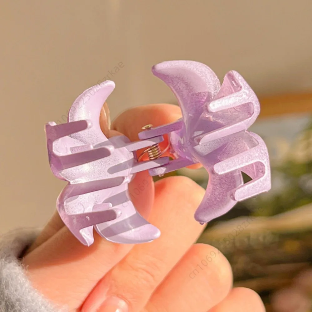 Flower Hair Claw Hawaiian Gradient, Mini Fashion Hair Clips for Women Baby Girls, Crab Barrette Headwear Hairpin Accessories image 6