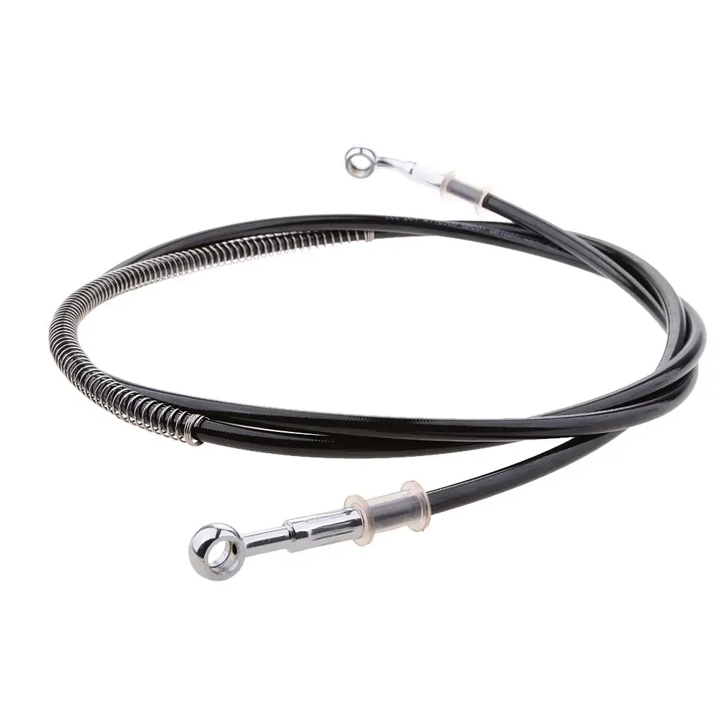 200cm Braided Motorbike Brake Clutch Oil Hose Line Pipe Flexible Replacement Tube for Universal Motorcycle Brake Hose