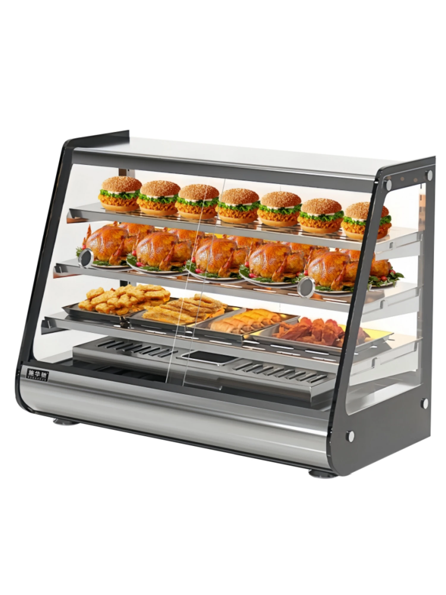 Wholesale Commercial Insulation Cabinet Fried Chicken Display Cabinet Heating Thermostat Cabinet Desktop Hamburger Egg Tart Pie
