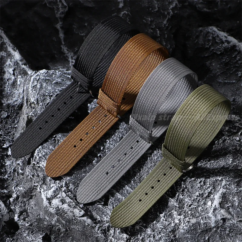 20 مللي متر 22 مللي متر حزام ساعة نيلون ل Seiko ل أوميغا مضلع ساعة قماش الفرقة الرجال العسكرية الرياضة سوار استبدال الملحقات