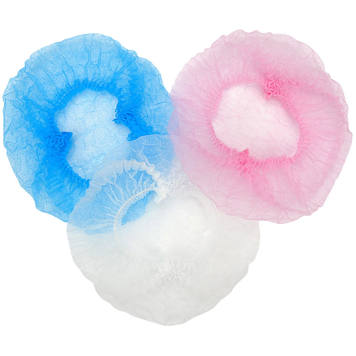50/100 Stuks Wegwerp Haar Hoofd Caps Non-woven Stofdicht Cap Wimper Extension Make-Up Tool Ademend Douche Baden hoeden