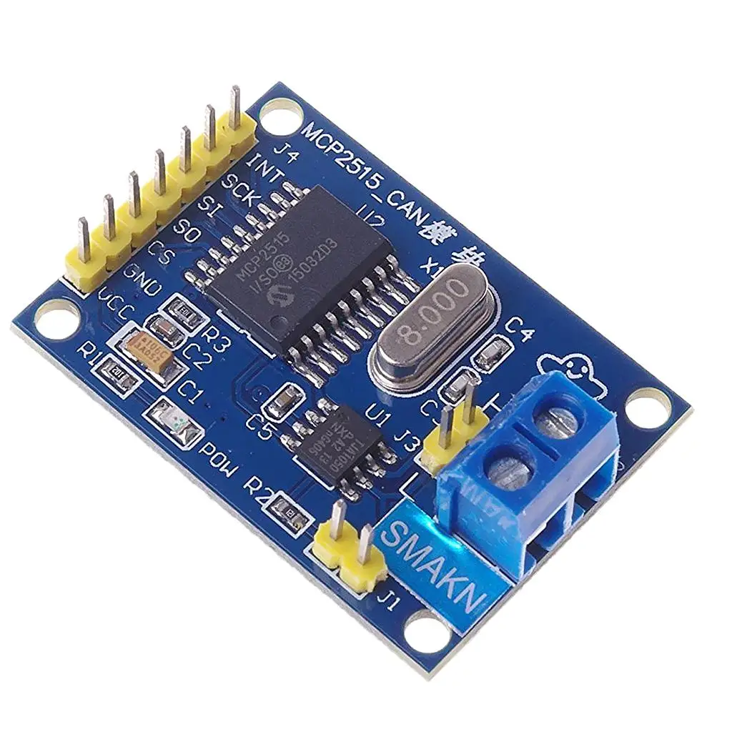 MCP2515 Bus Module Module 5V DC for Blue TJA1050 Receiver Module for 51 MCU ARM Controller Diy Kit