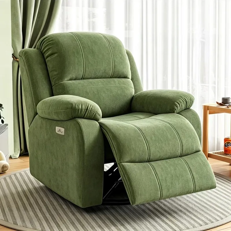 Multifunctional sofa, single electric living room, small apartment, rockable and rotatable sofa chair