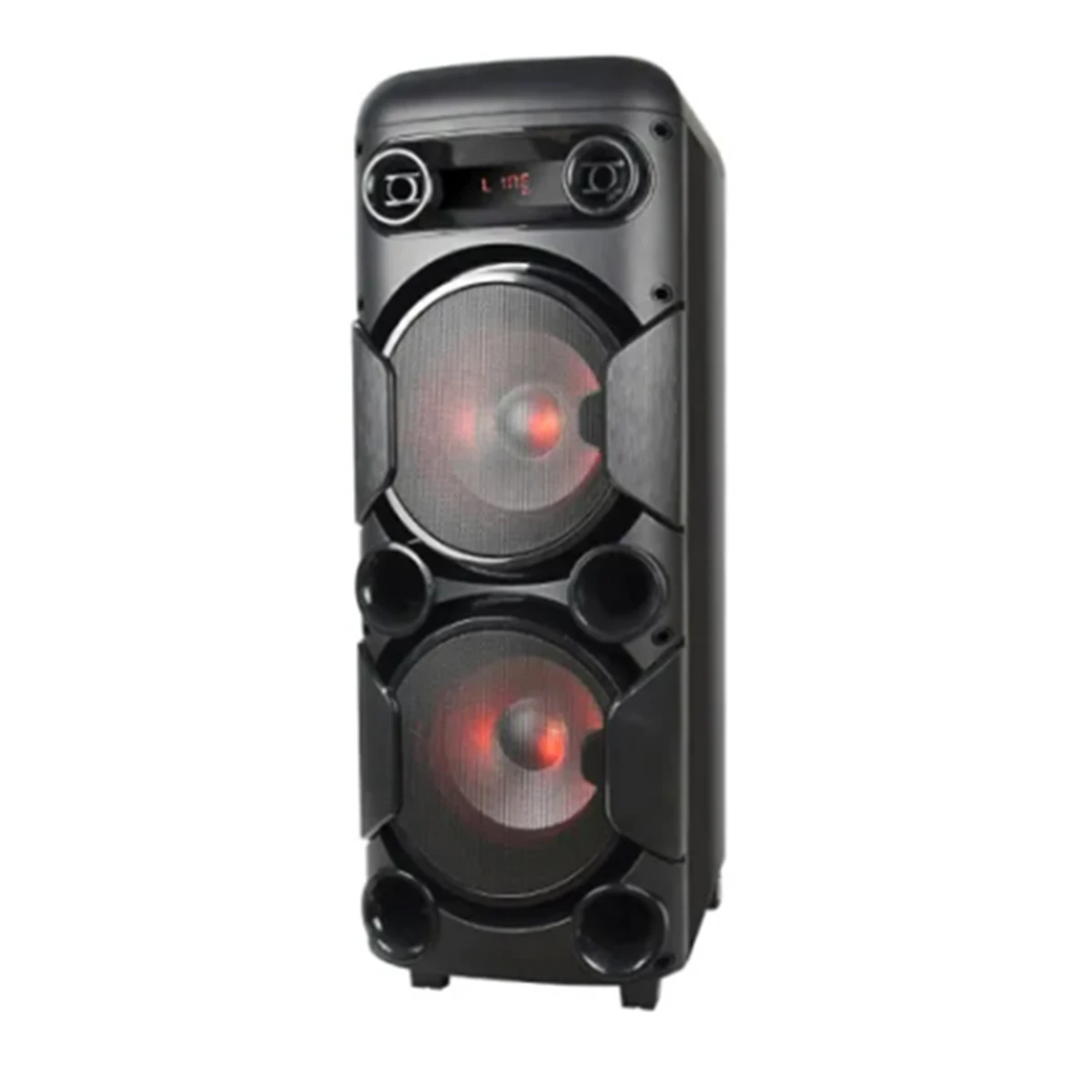 T Double 8 Inch Party Box Bluetooth Portable Wireless Activities Outdoor Trolley Speaker With LED RGB Flashing Light