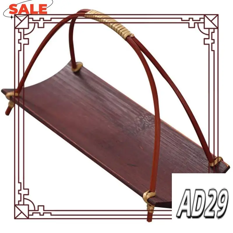 

D9-Bamboo Plate Steak Plate Coffee Tea Plate Fruit Assortment Banquet Dinner Plate Sour Candy Plate