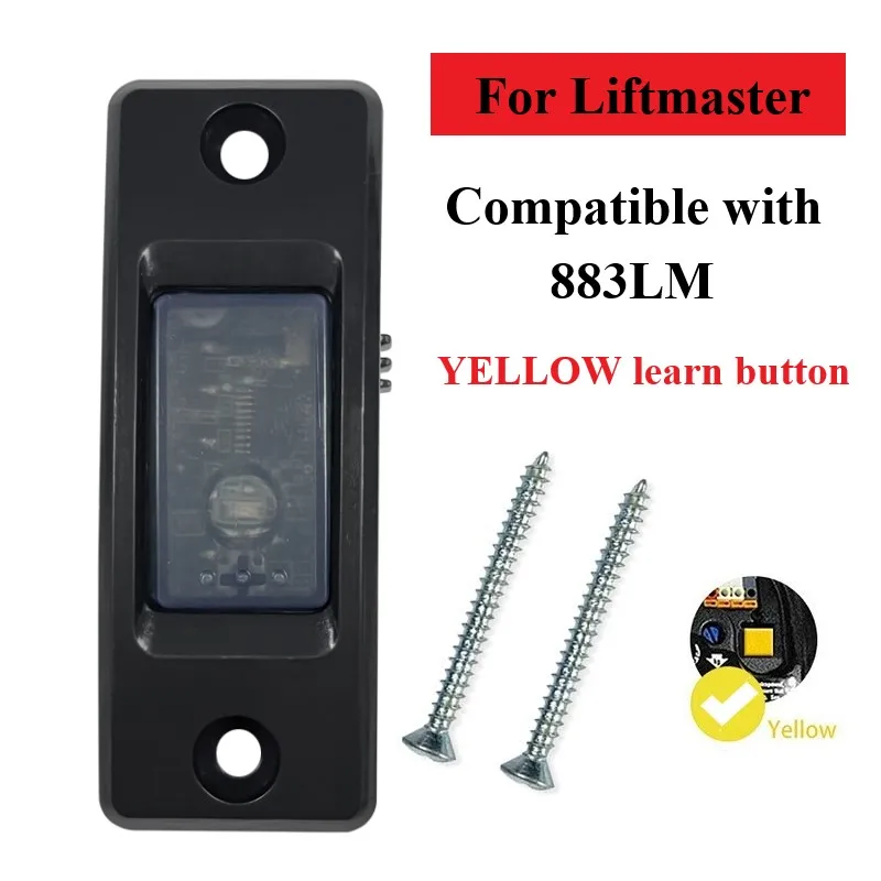 For LiftMaster 883LM Wall-Mounted Wired Push Garage Door Opener and Doorbell Button with Light Button