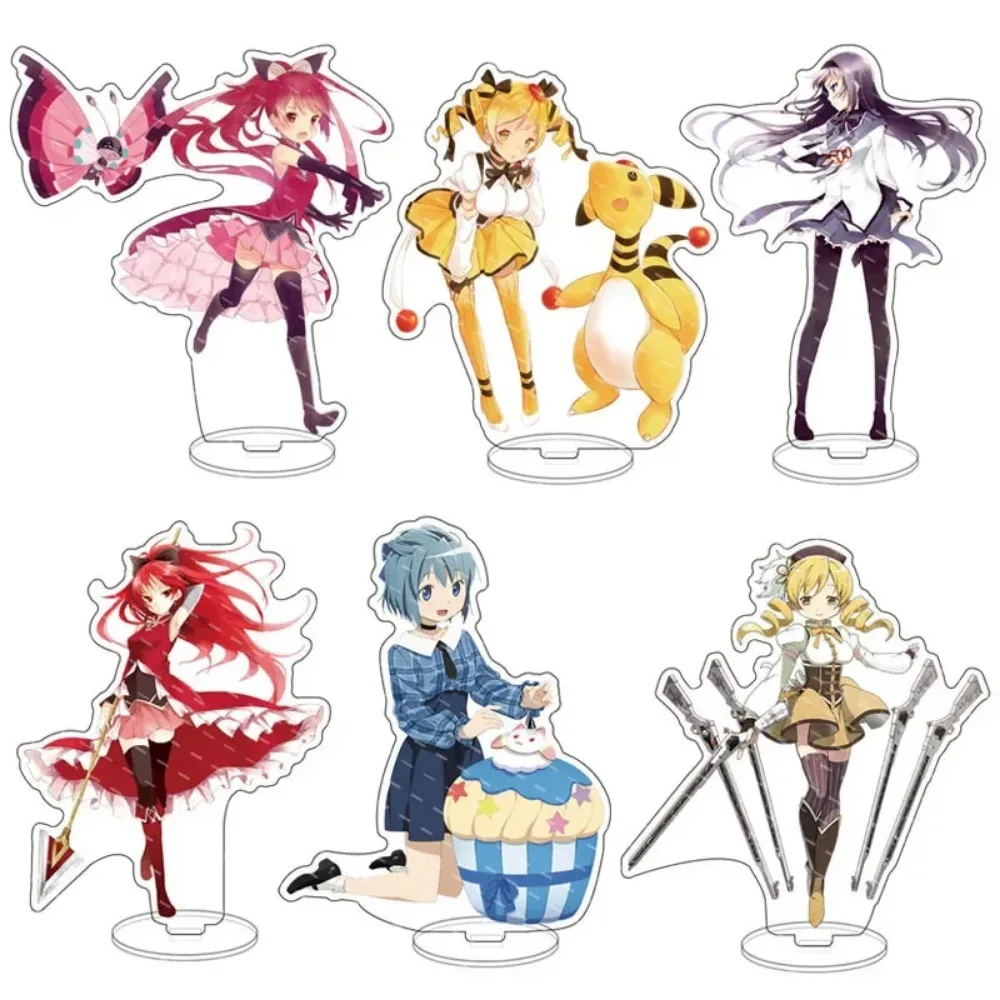 Puella Magi Madoka Magica Anime Acrylic Stand Cosplay Figure Standing Model Toy Fans Collection Desktop Doll Gifts
