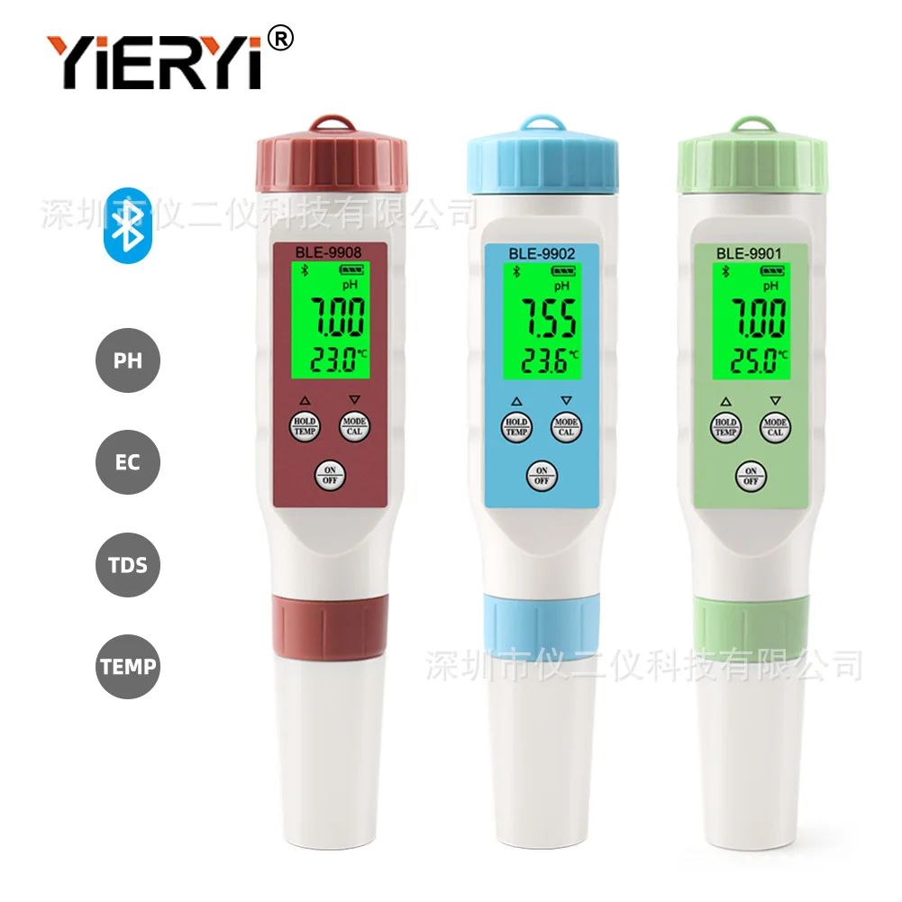 For 9908 Bluetooth version of water quality PH test pen 9902EC meter conductivity TDS multi-parameter water quality test pen