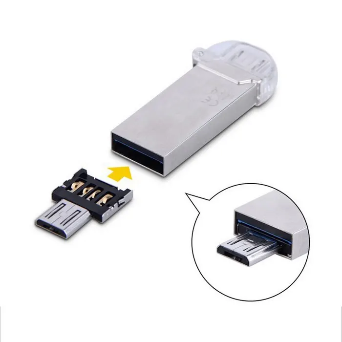 Zihan 5pcs Ultra Mini DM Micro USB 5pin connettore adattatore OTG per Tablet cellulare e cavo USB e disco Flash