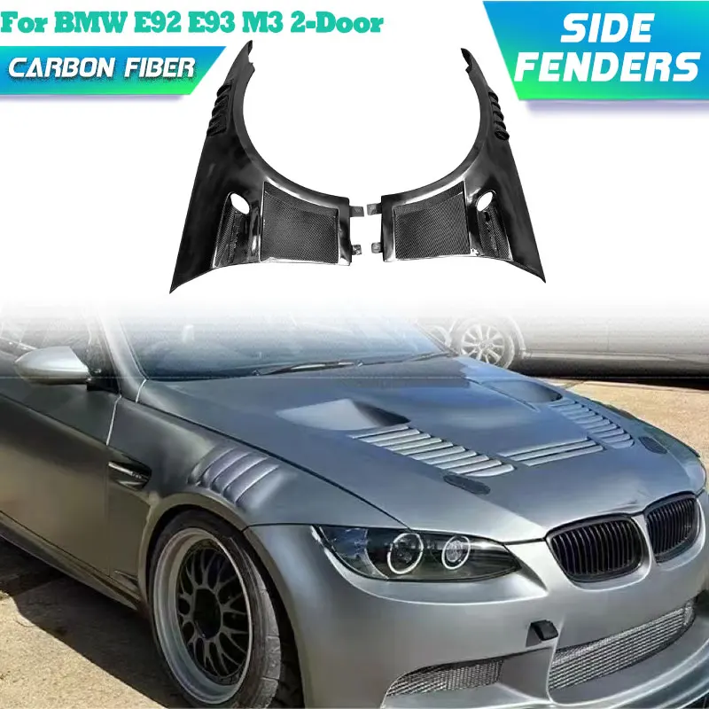 

Half Carbon Fiber Car Front Side Fenders Flares for BMW E92 E93 M3 2-Door 2006-2011 Racing Side Fender Vent Trims Body Kits