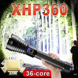 XHP90 Led Flashlight 26650 USB Rechargeable Torch Powerful Tactical Flash Light Zoomable Hunting Lantern Waterproof Hand Lamp