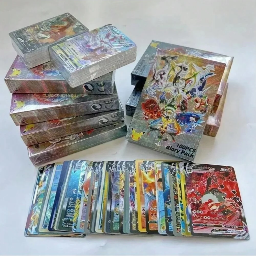 

Новая точка Flash The Best Pokemon Cards Proxy Glory Pack Vmax Vstar GX Mega Ultra Rare Rainbow Arceus DIY Детские блестящие подарки